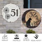 Fém kézműves házszámok