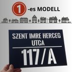 Házszámtábla Minta nélküli MODERN táblák