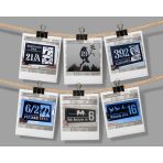 Házszámtábla MADÁR mintával