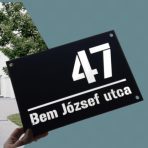 Házszámtábla - MODERN/DESIGN mintával, lézervágott