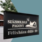CÉGTÁBLA, APARTMAN-PANZIÓ TÁBLA , egyedi  tervezésű táblák- lézervágott
