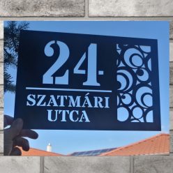 Kor 2 Ablakos Mintás Házszámtábla
