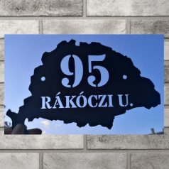 Nagy-Magyarország házszámtábla utcanévvel