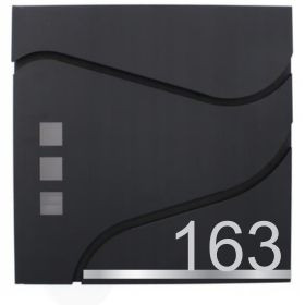 Modern utcaneves hazszamos postalada