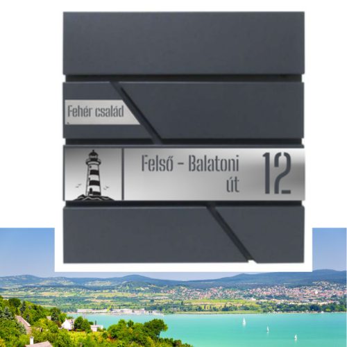 Modern feliratos postalada vizpart