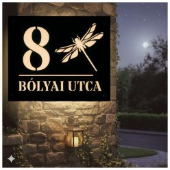 SZOLÁR VILÁGÍTÓ SZITAKÖTŐ - házszámtábla