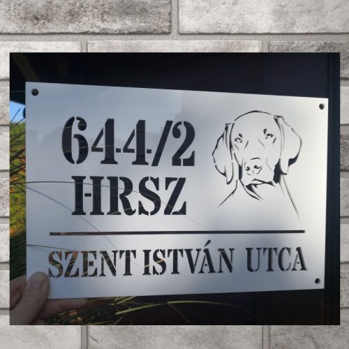 Magyar Vizsla Mintás Házszámtábla