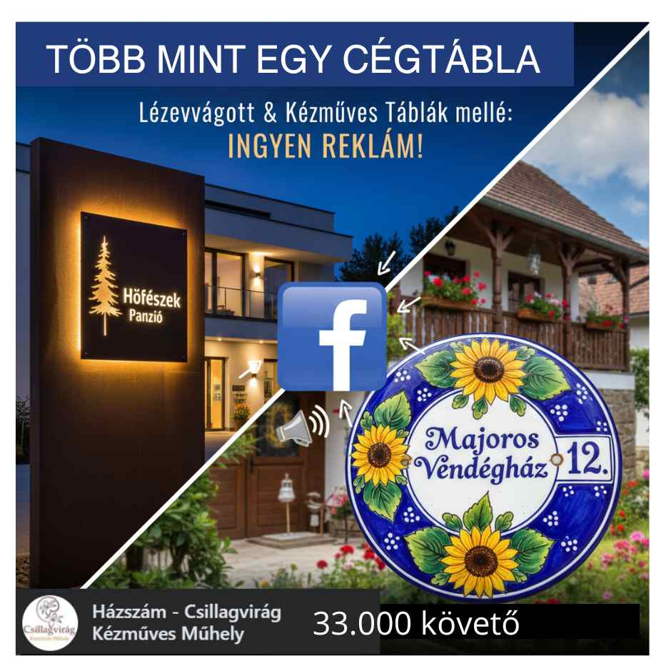 Cégtábla vagy reklámfelület? Nálunk mindkettőt megkapja!